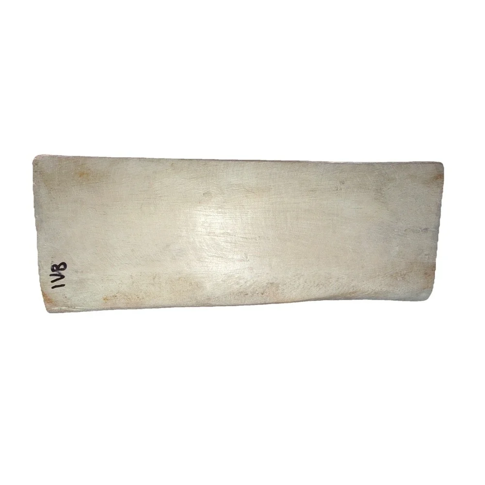 Vintage Carved Wood Figurine Asian Man Good Luck Candle Flower Holder Tabletop - Picture 8 of 8